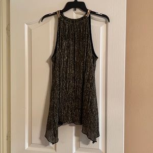 INC International Concepts Sleeveless Shimmer Top